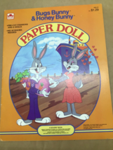 Vintage Bugs Bunny and Honey Bunny Paper Dolls Color Uncut Unused 1983 - $11.88