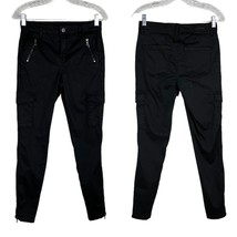 Blank NYC Pants Moto Black 26 Zipper Hem Stretch - $29.69