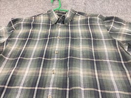 Woolrich Dress Shirt Mens Large Tall  Button Up plaid - £17.12 GBP