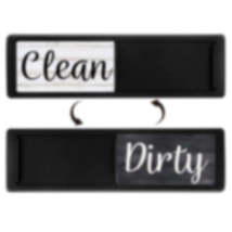 Dishwasher Magnet Clean Dirty Sign Double-Sided Refrigerator Magnet(Black Wood G - £3.15 GBP
