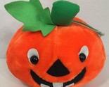 America Wego Vintage Large Pumpkin Plush Halloween jack-o&#39;-lantern 1991 - $12.86