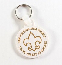 Vintage Sam Houston Area Council Key to Success BSA Boy Scout Keychain - £3.43 GBP