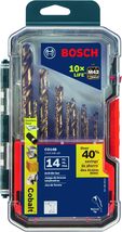 BOSCH CO14B 14-Piece Assorted Set with Included Case - Cobalt M42, Gauge... - $31.99