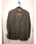 Nautica Mens Wool Sport Jacket Blazer 44R Subtle Plaid Print EUC - $21.72 CAD