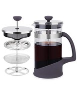 Kitchenexus French Press Coffee Maker Coffee Press &amp; Tea Maker with Stai... - £18.44 GBP