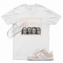 White FRIENDS  T Shirt for N Dunk Low Next Nature Pale Coral Crimson Pink - £20.27 GBP+
