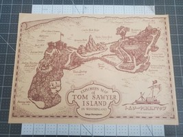 TOKYO DISNEYLAND Explorer&#39;s Map of TOM SAWYER ISLAND New Unfolded Disney... - $9.90