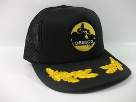 Cessco Patch Hat Vintage Black Yellow Snapback Trucker Cap - $23.63