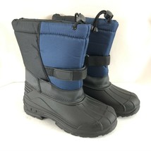 Skadoo Womens Winter Snow Boots Sherpa Lined Navy Blue Black Size 6 - $33.75