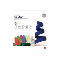 GE Color Effects 50-Count 32.6&#39; Color Changing LED Plug-In Christmas Lig... - £27.74 GBP