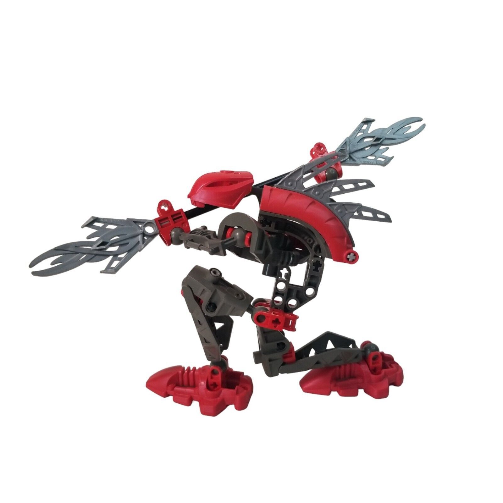 LEGO BIONICLE Rahkshi Turahk 8592 Red Gray Action Figure 2002 Lego Guy - $12.94