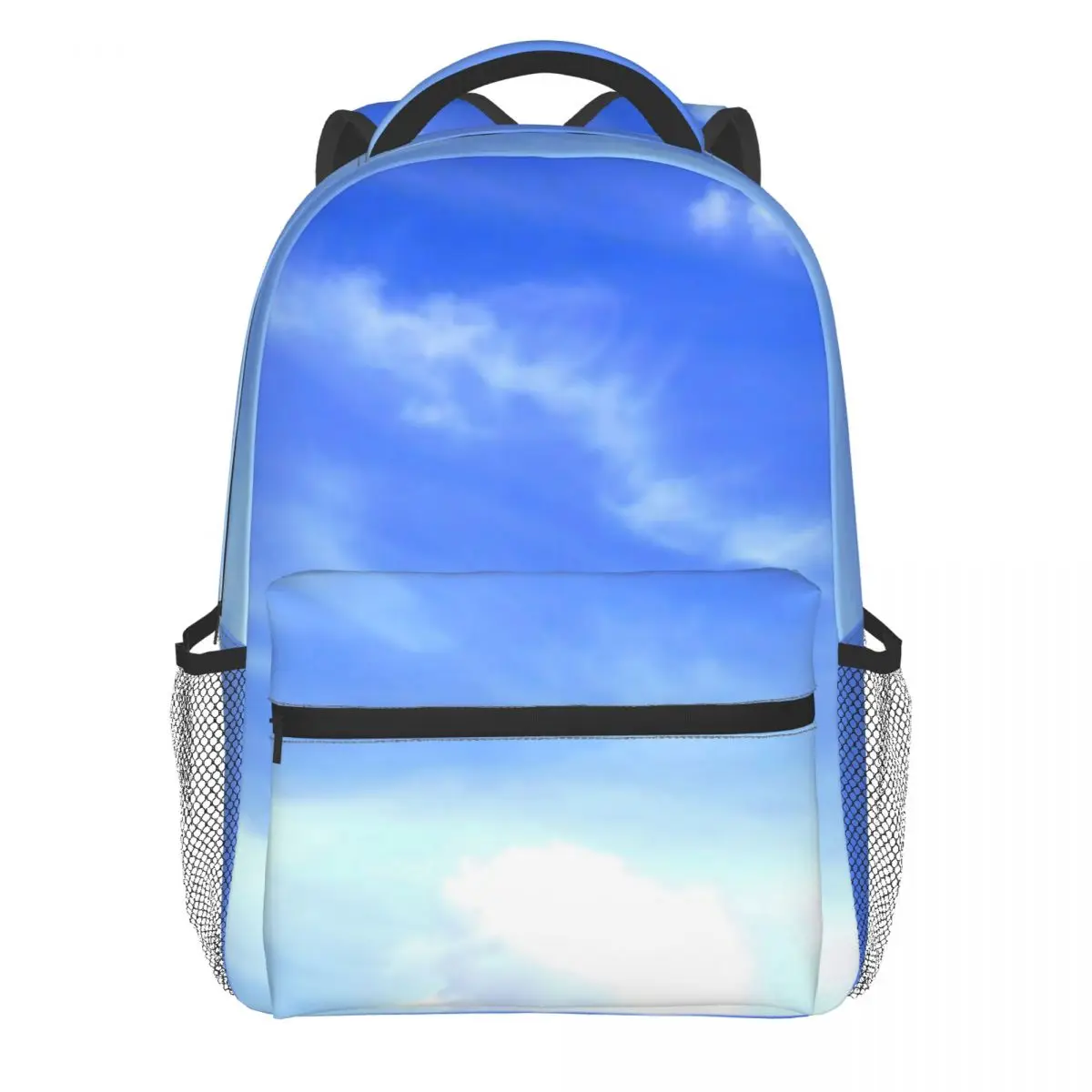 Blue Sky Backpack Teen Photography Clouds Print Big Backpa Polyester School Bags - £110.59 GBP