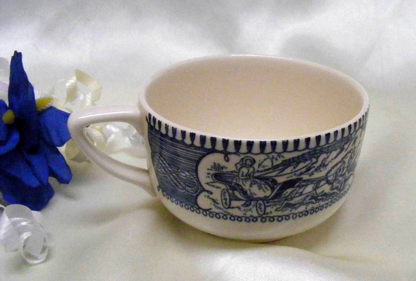 Primary image for 2380 Antique Royal China Currier N Ives Coffee Cup