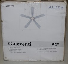 Minka 259977 Galeventi 52 Inch Ceiling Fan Brushed Nickel Finish image 2