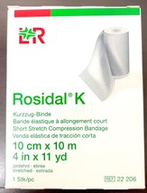 Lohmann &amp; Rauscher Rosidal K Short Stretch Bandage 4&quot;x11yd (10cm X 10M) NEW - £13.95 GBP