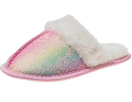 Josmo Girl&#39;s House Slippers, Comfort Memory Foam, Warm Faux Fur Slip-On ... - $23.00