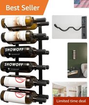 W Series Wine Rack 2 - Double Depth, Metal Wall Mounted Wine Rack - Mode... - $204.93