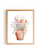 Watercolor Flowers Vase Wallart Floral Home Decor Poster - Digital Download - £0.94 GBP