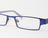 SUNOPTIC 502C Dark Blue UNIQUE RARE EYEGLASSES GLASSES METAL FRAME 50-19... - $48.47