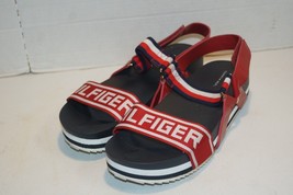 Tommy Hilfiger Women&#39;s Platform Sporty Sandals Blue Red White Size 11M - £23.60 GBP