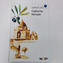 Vintage 1988 California Nevada Closeup Map National Geographic Society - £10.38 GBP