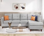 L-Shaped Couch Saving With Storage Ottoman For Large Space Dorm Apartmen... - $1,241.99
