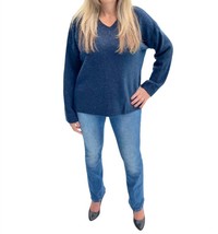 Coco + Carmen emery v-neck sweater in Blue - size L/XL - £37.71 GBP