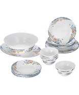  Dajar Florine 26-piece Arcopal tableware, glass, white, red, blue and y... - $614.10 CAD