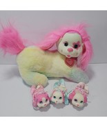 PUPPY SURPRISE BLOSSOM w/3 Baby Plush Tie dye Sparkles  - $366.64 MXN
