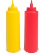2-Pack Ketchup &amp; Mustard Squeeze Bottles – 14 oz BPA-Free Leak-Proof Dis... - $12.06 CAD