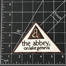 The Abbey on Lake Geneva Patch Travel Resort Souvenir Triangle Embroidered - £7.48 GBP