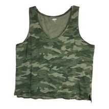 Old Navy Womens Shirt Size XXL Easy Wear Sleeve Green Camo Pocket V Neck  - £14.80 GBP