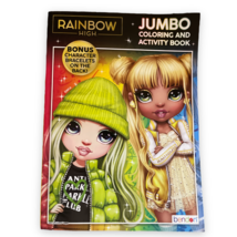 Rainbow high￼ Jumbo Coloring And Activity Book 2021 Cut Out Paper Bracelets NEW - £7.60 GBP