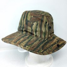 Vintage Realtree Made in USA Camouflage Fishing Hunting Bucket Hat Cap S... - $17.95