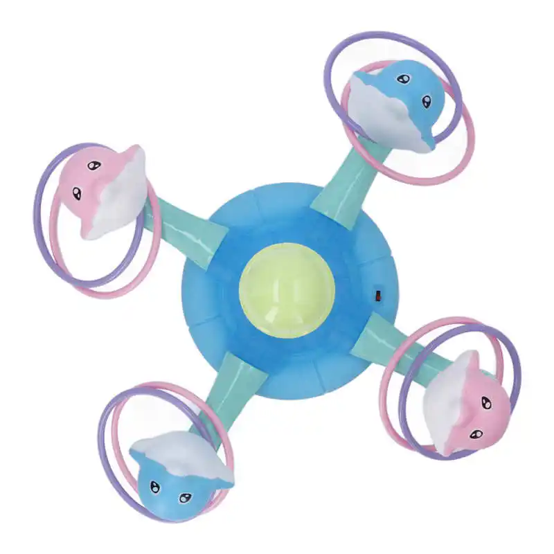 Play Simulation Electric Music Ferrule Toy Cute Throwing Ring Game Toy Dolphin E - £55.96 GBP