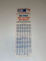1988 MLB Baseball All-Star Game Ballot Unused - $3.99