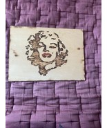 Handmade Marilyn Monroe Wood Burning, Unsigned 13x9 - £55.53 GBP