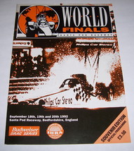 1992 European World Finals Drag Racing Program w/Entry List &amp; Ticket Stubs - $24.99
