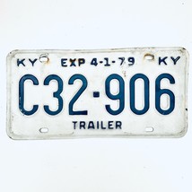 1979 United States Kentucky Base Trailer License Plate C32-906 - €9,44 EUR