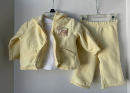 baby Q 3 piece maize yellow outfit jacket top and pants 3/6 months - £9.48 GBP