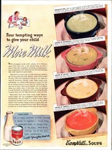 Vintage 1939 CAMPBELL&#39;S More Mink Soup Food Ephemera 1930&#39;s Print Ad a7 - $24.11