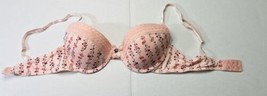 Laura Ashley Pink Floral Lace  T-Shirt Bra Underwire Full Coverage Size 34C - £7.61 GBP