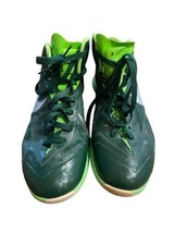 Nike Mens 7.5 Lunarlon Hyper Quickness Lime Green High Top Basketball Shoes - £17.35 GBP