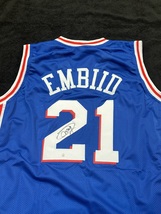 Joel Embiid Signed Philadelphia 76ers Basketball Jersey COA - £196.94 GBP