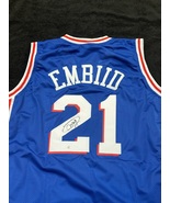 Joel Embiid Signed Philadelphia 76ers Basketball Jersey COA - £199.03 GBP