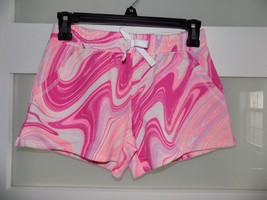 SO Shortie French Terry Pink/White/Purple Shorts Size L (10/12) Girl&#39;s NEW - £14.35 GBP