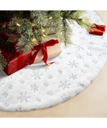 48 Inches Christmas Tree Skirt For Xmas Tree Holiday Party Decorations W... - £43.10 GBP