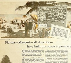Antique 1924 P&amp;G Soap XL Advertisement Florida Missouri Ephemera 14 x 11.25 - $21.49