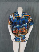 Vintage Royal Creations Hawaiian Shirt -  Cars and Surfboards - Men&#39;s Medium - £39.28 GBP