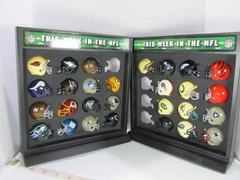 This Week In The NFL  Pro Mini Helmet Set Of 32 AFC NFC Case Missing 4 H... - £44.74 GBP